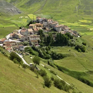 Mountain village of Castelluccio Mountain village of Castelluccio