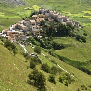 Mountain village of Castelluccio Mountain village of Castelluccio