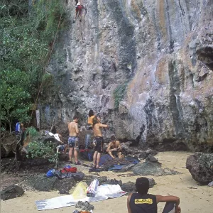 Mountaineers on Railay East Beach Mountaineers on Railay East Beach
