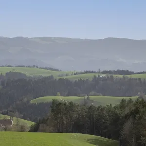 Mountains and trails in the Black Forest