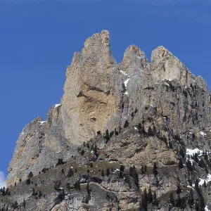 Mountains in the Valley di Fassa near Pozza di Fassa Trentino Italy