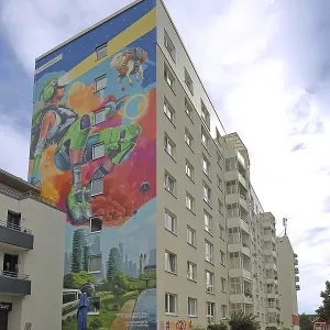 Solar Punk Mural Print, Magdeburg, Germany