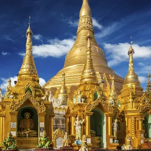 Myanmer famous sacred place and tourist attraction landmark