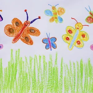 Naive illustration, child drawing