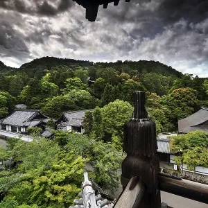 Nanzen-ji temple complex with a view of the surrounding forest in Kyoto Nanzen-ji temple complex with a view of the surrounding forest in Kyoto