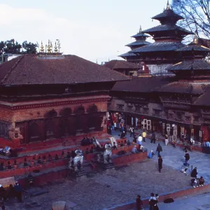 Nepal: Pagoda and main square of Kathmandu Nepal: Pagoda and main square of Kathmandu