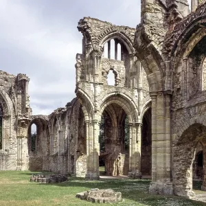 Netley Abbey, Nave Facing South-East Print Netley Abbey, Nave Facing South-East Print