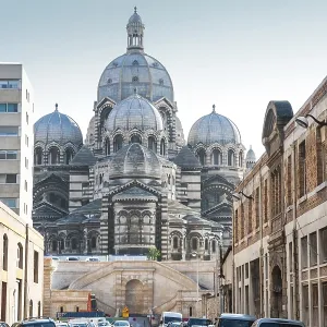 The new cathedral of Marseille, France The new cathedral of Marseille, France