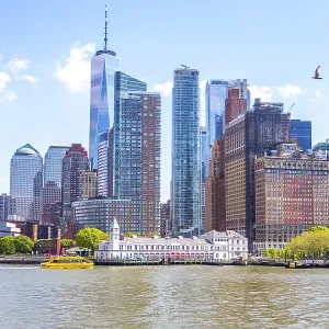 NEW YORK, USA - MAY 16, 2019: Skyscrapers at Lower Manhattan New York NEW YORK, USA - MAY 16, 2019: Skyscrapers at Lower Manhattan New York
