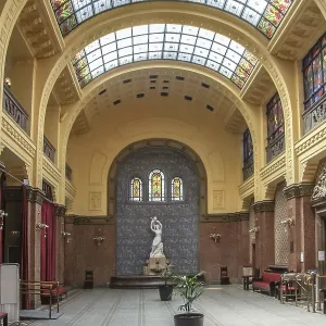 Noble entrance hall in Budapest, Hungary Noble entrance hall in Budapest, Hungary