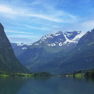 The Nordfjord on the Way to Nordfjordeid in Norway