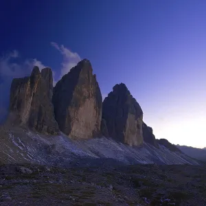 North Faces of the Three Peaks Print, Sesto Dolomites, Italy