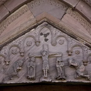 North portal, tympanum, St. Saint, Saint North portal, tympanum, St. Saint, Saint