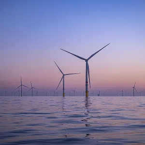 Norther Offshore Wind Farm near Knokke