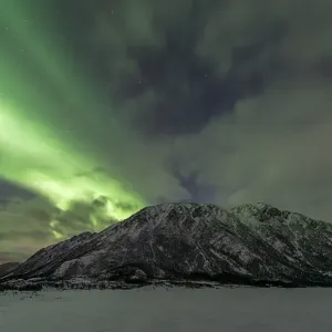 Northern lights or aurora borealis