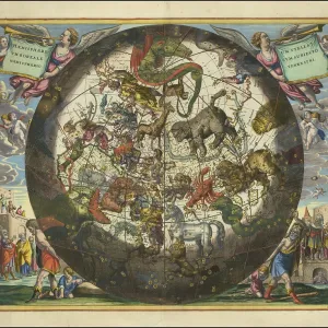 Northern Star Hemisphere Print, 1660