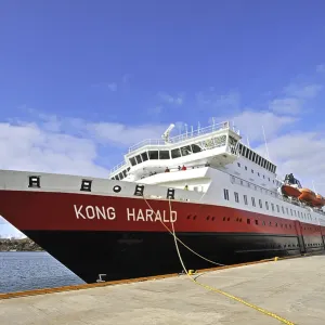Norwegian coastal steamer in port at Bodo Norwegian coastal steamer in port at Bodo