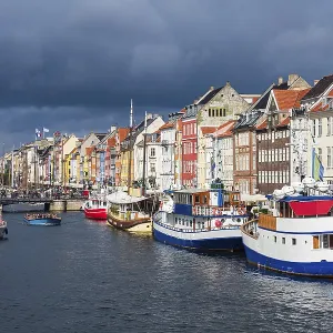 Nyhavn in Copenhagen, Denmark Print Nyhavn in Copenhagen, Denmark Print