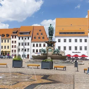 Obermarkt with water feature
