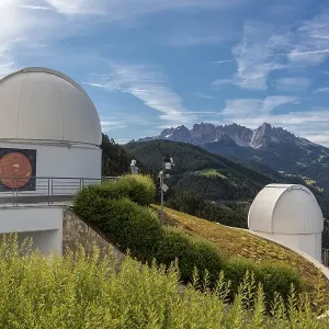 Observatory near Steinegg, South Tyrol in front of the Latemar Observatory near Steinegg, South Tyrol in front of the Latemar