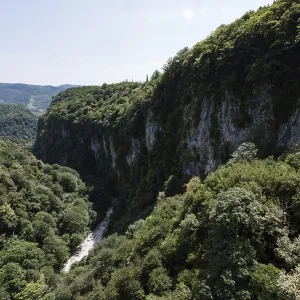 Okatse canyon in Imereti region, Georgia