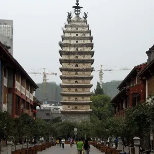 Old Buddhist tower, East Pagoda in the old city Old Buddhist tower, East Pagoda in the old city