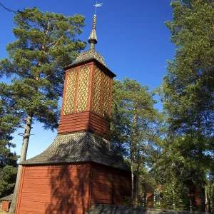Old church tower, Jokkmokk, Lapland, Sweden