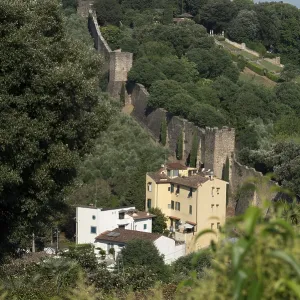 Old city wall below the church of San Miniato al Monte Old city wall below the church of San Miniato al Monte