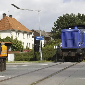 Old diesel locomotive of the Lippe regional railway