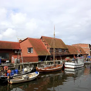 The Old Harbour in Wismar, Nordwestmecklenburg district