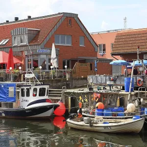 The Old Harbour in Wismar, Nordwestmecklenburg district