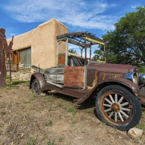 Old junk car, classic car, farmer