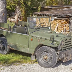 Old military off-road vehicle Old military off-road vehicle