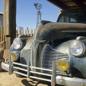Old rusty Pontiac on a ranch, Arizona
