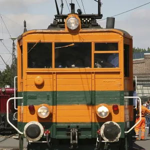 Old-timer on rails, the oldest electric locomotive in Germany Old-timer on rails, the oldest electric locomotive in Germany