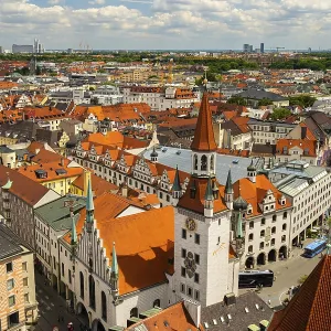 Old Town Hall on Sunny Summer Day