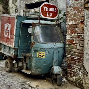 Old transport vehicle (rickshaw)