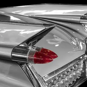 Oldtimer detail, Cadillac Sedan Deville 1959