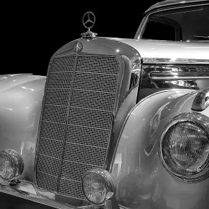 Oldtimer detail, Mercedes 220 A cabriolet