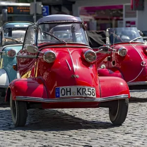 Oldtimer meeting, Vintage Messerschmitt cabin scooter FMR Oldtimer meeting, Vintage Messerschmitt cabin scooter FMR