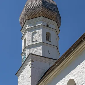 Onion Church Tower, St Peter and Paul is a Roman Catholic parish church in Eckarts near Niedersonthofener See