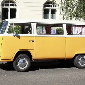 Orange VW Bus, Germany, Europe