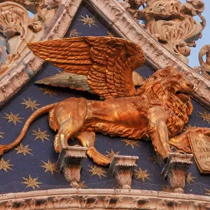 Ornate details on Basilica San Marco