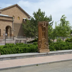 Armenian Khachkars in Aghavnatun, Armavir Province Print