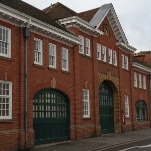 Der William Morris Garage auf Long Wall Street, Oxford City Center.