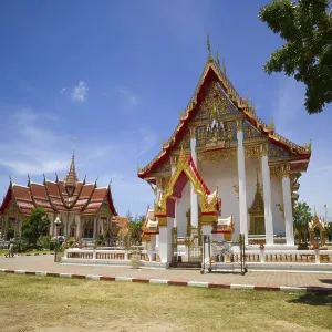 Pagoda, Wat Chalong, Phuket's largest temple Pagoda, Wat Chalong, Phuket's largest temple