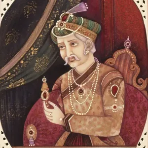 Painting of Mughal Emperor Akbar 1956 Painting of Mughal Emperor Akbar 1956