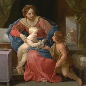 Guido Reni Print: Virgin and Child with Saint John the Baptist