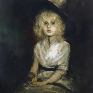 Lenbach Print: Portrait of Marion Lenbach (1898)