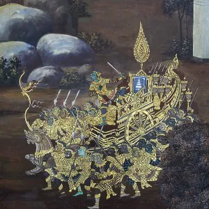Paintings at Wat Phra Kaew, Grand Palace Paintings at Wat Phra Kaew, Grand Palace